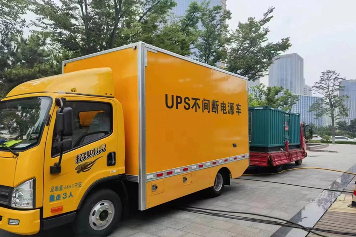 池州发电机租赁施工现场